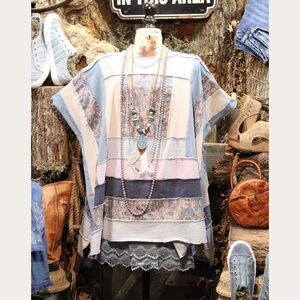 Oversized Patchwork Blouse